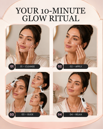 Heavenly Glow | Neck & Face Lifting Massager.