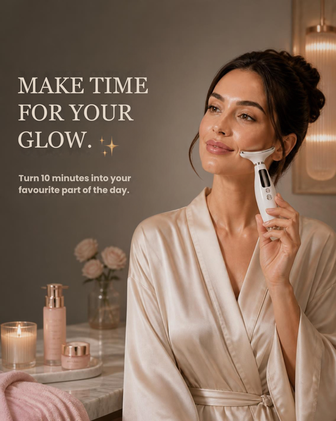 Heavenly Glow | Neck & Face Lifting Massager.