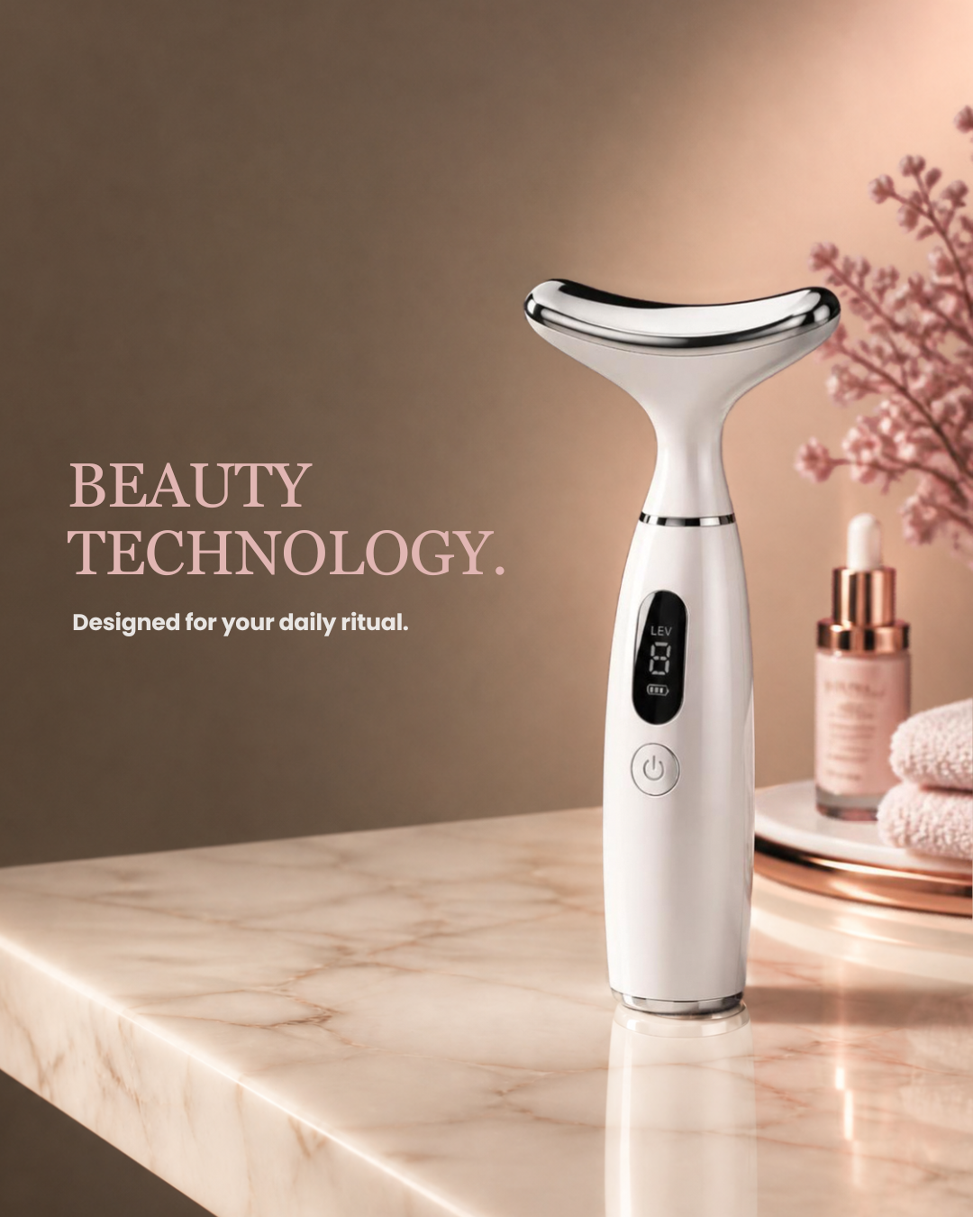 Heavenly Glow | Neck & Face Lifting Massager.