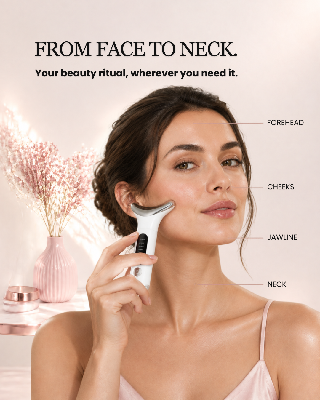 Heavenly Glow | Neck & Face Lifting Massager.